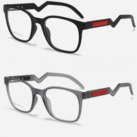 Gafas Ópticas de Diseño 2026, Montura Completa Cuadrada, Ecológicas, Estilo Deportivo, Patillas Irregulares, TR90, para Graduar