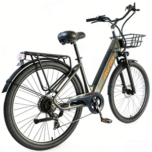 Vélo Électrique Urbain 28 Pouces à Batterie Intégrée, Cadre en Acier, Capteur Haute Vitesse, Logo Personnalisé, Vente Directe Usine, Idéal pour la Location Urbaine - Product Image 1