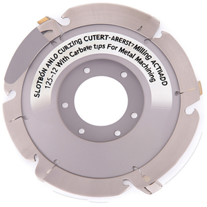 Outil de fraisage à plaquettes de coupe et de rainurage 125-12 avec pointes en carbure pour l'usinage des métaux - Product Image 2