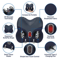 Support lombaire sans fil avec télécommande, logo personnalisé OEM, 6 modes de massage, pétrissage et chauffage, masseur de taille