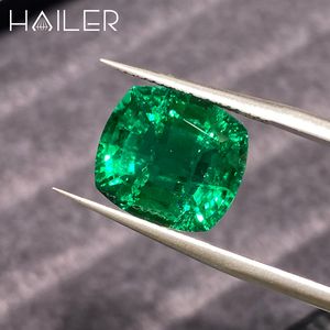 Groothandel Fabrikant Colombia Smaragd Kussen Gesneden 11*<span class=keywords><strong>12</strong></span> <span class=keywords><strong>Mm</strong></span> Echte Hydrothermale Lab Geteelde Smaragd Kralen - Product Image 2