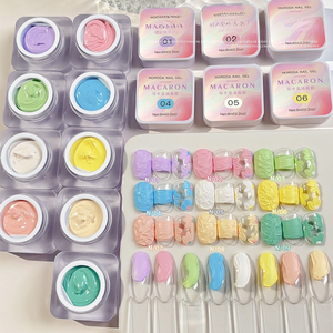 Sơn dầu gel UV kết cấu màu ba chiều mới bão hòa cao Macaron loạt sơn móng tay thiết kế độ bão hòa cao - Product Image 4