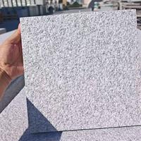 Granite blanc, pierre naturelle, utilisé pour le revêtement mural extérieur et le pavage des places, durable et résistant aux intempéries.