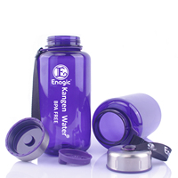 Bouteille d'eau de 1 litre (32 oz) sans BPA, en Tritan, à large ouverture, étanche, avec poignée, pour le fitness, la randonnée, grandes bouteilles d'eau
