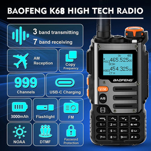 โรงงานขายส่งวิทยุสื่อสารแบบพกพา Baofeng BF-K68 VHF คลื่นความถี่เต็มย่าน กำลังส่งสูง สำหรับนักวิทยุสมัครเล่น - Product Image 1