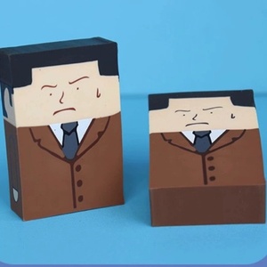 Gomme en caoutchouc amusante de style japonais, sans résidus, en forme de Oncle Chauve, pour farces créatives, pour élèves du primaire, papeterie artistique mignonne - Product Image 1