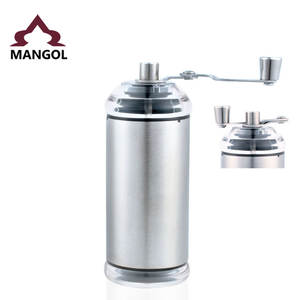 Moulin à café manuel WJL-731B, mini moulin à manivelle portable en acier inoxydable pour la maison et le bureau - Product Image 3