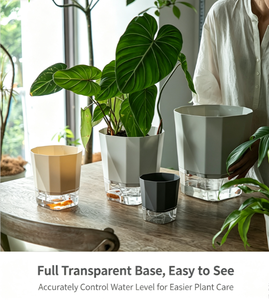 Maceta con Sistema de <span class=keywords><strong>Autorriego</strong></span>, Maceta con Depósito de Agua para Jardinería en Casa, Maceta Grande de Plástico para Pothos - Product Image 3