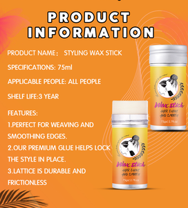 Elimina el Frizz, Aporta Brillo y Cera para Peinar de Larga Duración, Barra de Cera para el Cabello, Marca Privada - Product Image 4