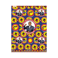 Kain Batik Afrika Model Baru Bahan Mesh Cetak Belanda Kain Loincloth Belanda Poliester/Katun 6 Yard