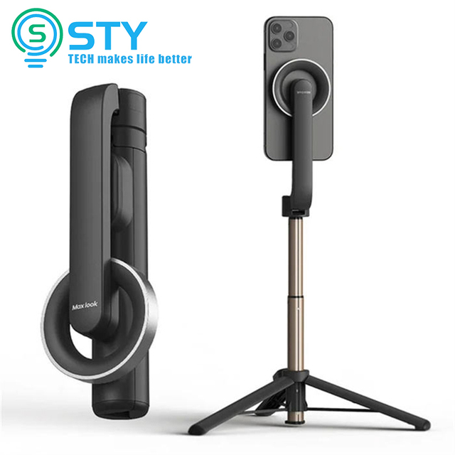 690MM Wireless Magnetic Selfie Stick Tripod Phone Ttipod Stand for Magsafe for Iphone 15 14/12/13/ Pro Max Android Phone Selfie