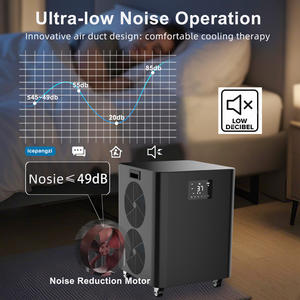 ICEMEND Meilleur logo personnalisé 90cmD * 76cmH Baignoire Spa Walk in Bath Baignoire glacée Bain froid Refroidisseur Baignoire ronde froide avec refroidisseur - Product Image 3