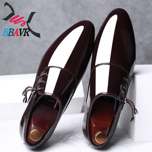 Nuevos Zapatos de Vestir Formales de Verano para Hombre, de PU Puntiagudos, Sin Cordones, Brillantes, Casuales, Transpirables, Duraderos, de Talla Grande, con Suela de Goma - Product Image 4
