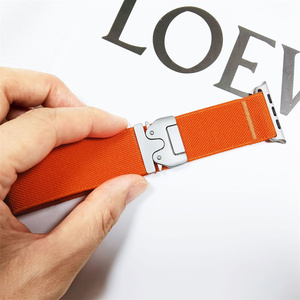 Có Thể Điều Chỉnh Co Giãn Solo Vòng Mềm Nylon Đàn Hồi Dây Đeo Thể Thao Dây Đeo Cổ Tay Cho Apple Đồng Hồ 38 40 <span class=keywords><strong>41</strong></span> 42 44 45 46 49Mm Bện Ban Nhạc - Product Image 4