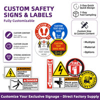 Plaque de porte en acrylique personnalisée, autocollante, signalisation de sécurité « Personnel autorisé uniquement » pour porte de bureau