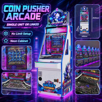 Machine à poussoir de pièces de monnaie pour centres de jeux, conçue pour une exploitation à fort retour sur investissement et une solution de borne d'arcade, fournie directement par l'usine