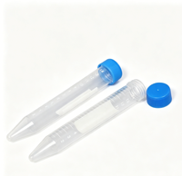 Tubes de centrifugation coniques en plastique abordables de 5 ml pour usage en laboratoire, avec fonds pointus, fabriqués en polypropylène durable.