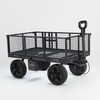 Chariot électrique Capacité de charge maximale 100kg Chariot électrique de jardin Chariot électrique Chariot camping-car