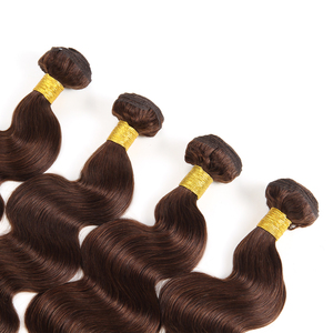 Prezzo all'ingrosso colore marrone <span class=keywords><strong>cioccolato</strong></span> onda dei <span class=keywords><strong>capelli</strong></span> umani 100% <span class=keywords><strong>capelli</strong></span> umani crudi vergini brasiliani - Product Image 3
