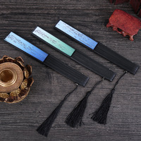 Éventail pliant en bambou DIY de style japonais, motif papillon et fleurs de cerisier, idéal pour la danse classique ancienne, le choix des femmes pour l'été