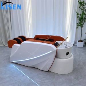 KISEN Table de lavage de cheveux électrique avec bassin en acrylique pour spa capillaire, équipement de salon de beauté, table de massage électrique, chaise de massage - Product Image 5