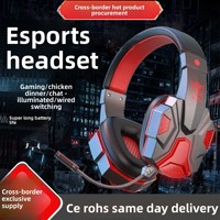 Casque audio supra-auriculaire pour jeux, dynamique, métallique, avec réduction de bruit ENC, style cyberpunk, étanche IPX4, longue autonomie, confortable