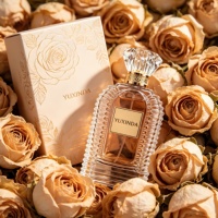 Flacons de parfum en verre élégants de 30 ml/50 ml/100 ml avec vaporisateur fin, couvercle de haute qualité, emballage personnalisé luxueux