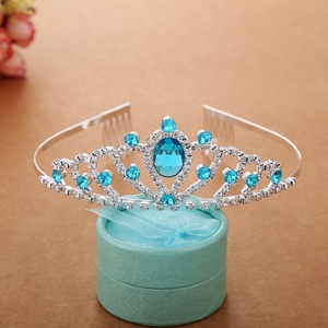 Ensemble de bijoux pour fille princesse de fête, 3 pièces, couronne de cheveux en strass colorée, sceptre, collier, boucles d'oreilles, pour anniversaire - Product Image 4