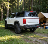 Bâche de camion légère et facile à installer, avec étagère de rangement suspendue pour la benne et sacs de rangement à sangles