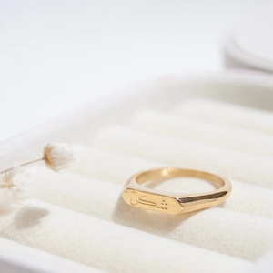 Nisex-Anillo de sello ovalado con caligrafía rabica, joyería personalizada y al por mayor - Product Image 4