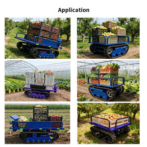 Véhicule de transport sur chenilles en caoutchouc alimenté par batterie pour la logistique agricole de la récolte des fruits et légumes - Product Image 6
