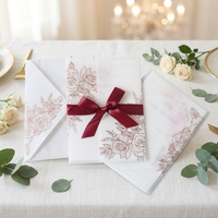 Cartes d'invitation de mariage de luxe personnalisées avec enveloppes, cartes de remerciement personnalisées pour les invités et les petites entreprises