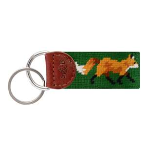 SNK002 Puppy Dog Animal Style Custom Design Key Chain Fashion Leather Key Holder Needlepoint Key Fob
