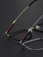 H2304 Vente directe usine – Lunettes rétro solides en titane pur, monture intégrale durable, unisexe, rectangulaires, pour adultes professionnels