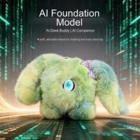 3,5-Zoll KI-Sprachinteraktives LED-Plüsch-Haustier-Spielzeug, Emotionaler Begleiter-Roboter, Musikalisches Kuscheltier-Geschenk für Männer und Frauen