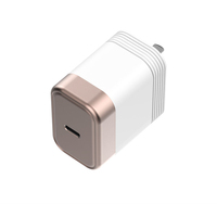 Cargador Rápido USB-C PD de 30W Premium, Diseño Metálico Bicolor, Enchufe Estadounidense, Cargador Portátil para Teléfono, Compatible con iPhone y Samsung, Carga Rápida y Segura
