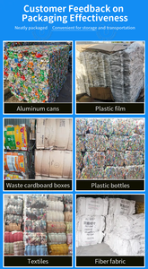 Presse à balles hydraulique verticale multifonctionnelle automatique à haute sécurité pour le recyclage du papier usagé, du plastique, des déchets métalliques, des canettes en aluminium - Product Image 6