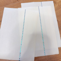 Papier filigrané en coton biodégradable et écologique Forest Deer Blue Strip 85 g/m² avec fil argenté pour impression laser, idéal pour l'emballage de marques