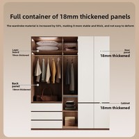 Armoire sectionnelle moderne de style français, modèle populaire, sans poignée, en bois massif, pour chambre à coucher, simple, en chêne de qualité FAS, à une seule porte
