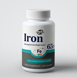 Cápsulas de Hierro de Marca Privada OEM ODM, 65 mg de Bisglicinato Ferroso, Suplemento de Hierro para Energía Celular y Apoyo Inmunitario - Product Image 1