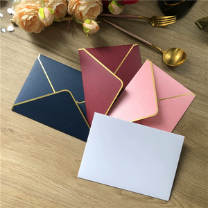 <span class=keywords><strong>Enveloppe</strong></span> en papier <span class=keywords><strong>Kraft</strong></span> personnalisée noire et blanche pour <span class=keywords><strong>mariage</strong></span> ou Eid, 250g, double face, effet nacré métallique, 19,5*13,5CM - Product Image 3