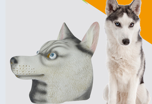 Masques de bal d'Halloween, coiffes amusantes en forme d'animaux pour cosplay et spectacles mettant en scène Huskies et Malamutes d'Alaska - Product Image 2
