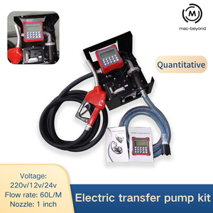 Équipement industriel compact de distribution de carburant, <span class=keywords><strong>pompe</strong></span> électrique <span class=keywords><strong>essence</strong></span>/diesel avec <span class=keywords><strong>compteur</strong></span> numérique de débit et buse d'arrêt automatique - Product Image 1