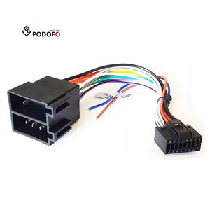 Adaptateur de harnais ISO Podofo 16 broches pour connexion d'alimentation, kit d'installation professionnel pour autoradio - Product Image 1