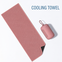 Serviette de sport personnalisée multi-couleurs en microfibre, serviette de cou à séchage rapide et rafraîchissante, longue serviette de sport rafraîchissante