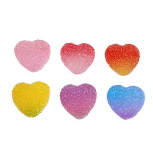 Set de Joyería DIY de Resina con Forma de Corazón en Degradado, Adornos Miniatura 3D para Escritorio, Suministros para Manualidades - Product Image 1