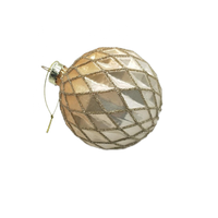Boules de Noël en verre soufflé à la main de 8 cm avec dégradé floqué personnalisé, décorations pour la maison