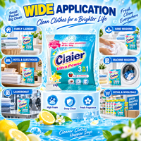 Lessive en poudre dégraissante au citron haute mousse, en sachets de 24g et 90g, pour lavage à la main, qualité stable, marque privée OEM, Papouasie-Nouvelle-Guinée