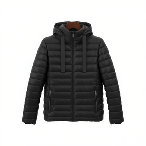 Chaqueta Acolchada para Mujer HDJ, con Capucha y Cierre, Abrigo de Invierno, Talla Grande, 100% Poliéster, Relleno de Poliéster - Product Image 1