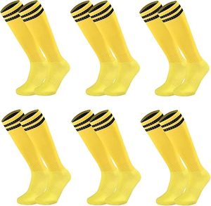 Hot Bán Trẻ Em Thiếu Niên Non-Slip Sáu Cặp Một Bộ Vớ Chạy Xe Đạp Bóng Đá Vớ Thoáng Khí Trên Đầu Gối Vớ thể Thao - Product Image 2